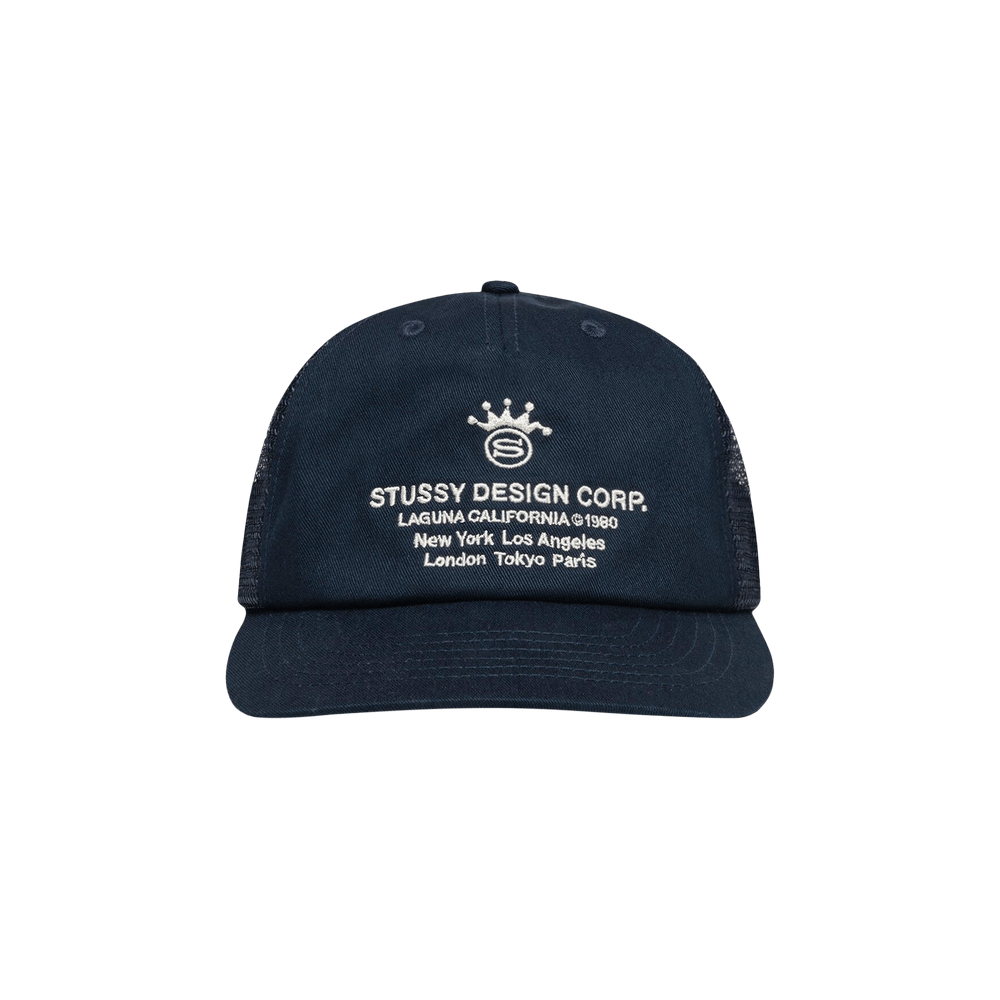 Buy Stussy Low Profile Design Corp Trucker Snapback 'Navy