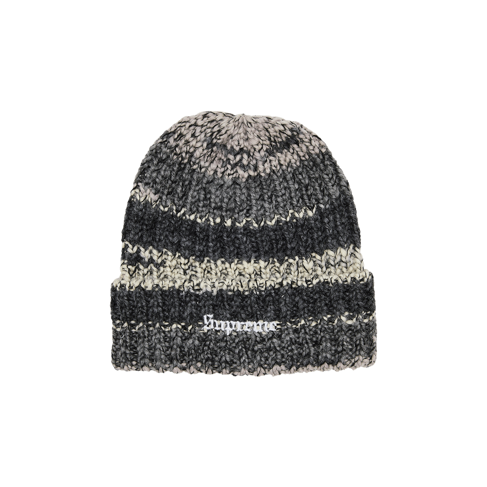 Supreme 4-Stripe Loose Gauge Beanie Black One Size F/W 13