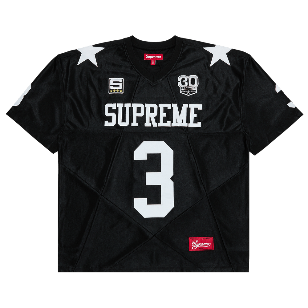 Supreme Football Jersey Black Lサイズ Supreme Jacquard Rib Football Jersey (FW24) - $118