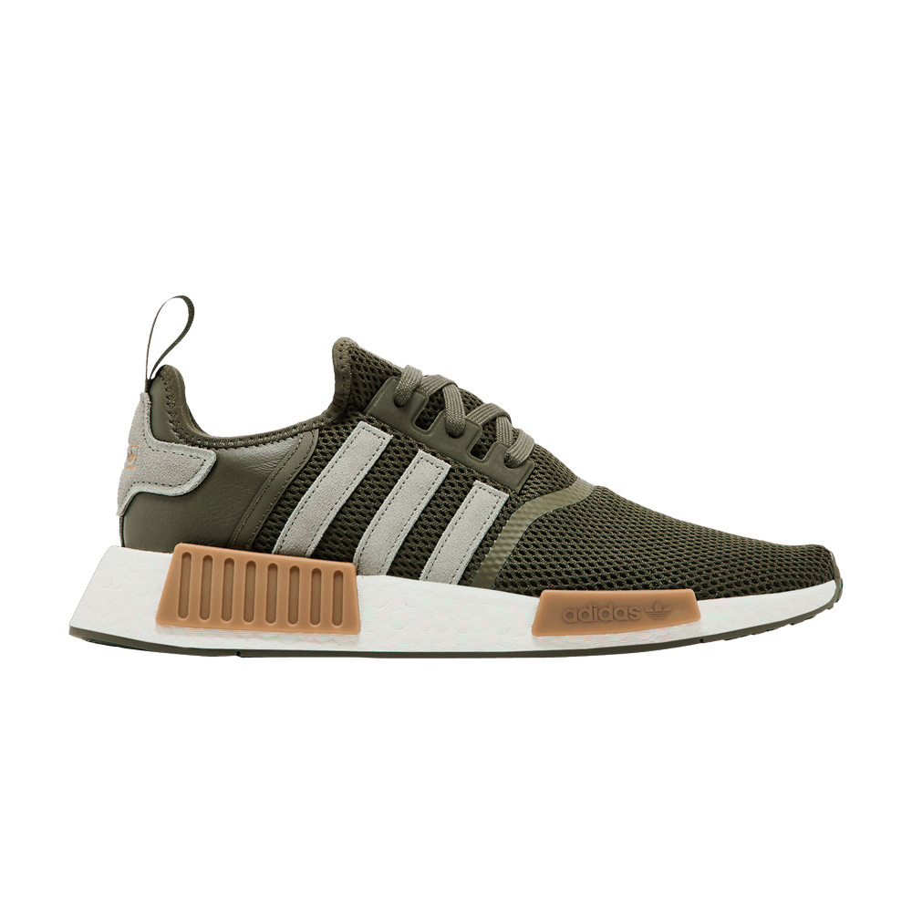 Nmd Shoes Adidas Nmd R1 Olive Footlocker Adidas NMD R1 Olive Green Mesh Toe  Sneaker Bar