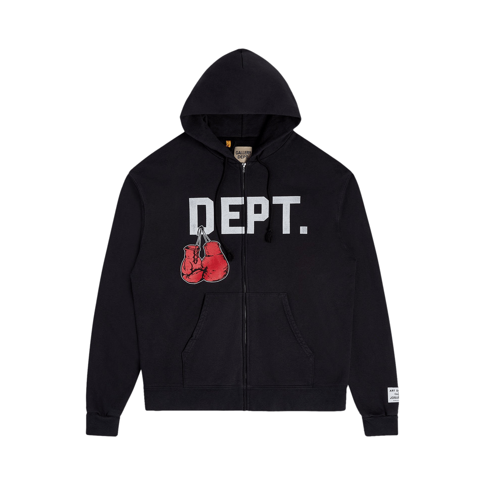 Buy Gallery Dept. Boxing Merch Zip Hoodie 'Vintage Black