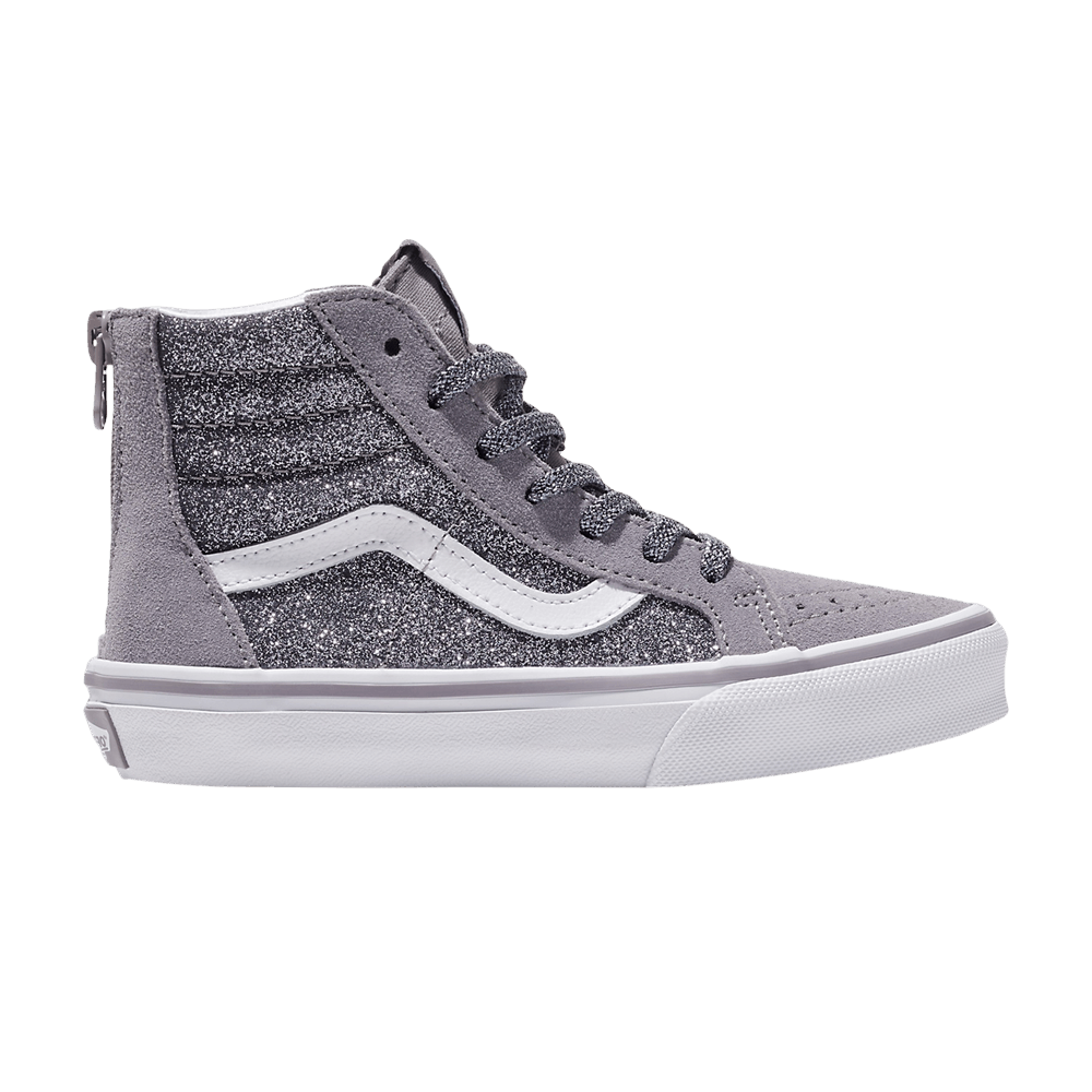 Buy Sk8-Hi Zip Kids 'Glitter - Gunmetal Grey' - VN000CYQ2VM