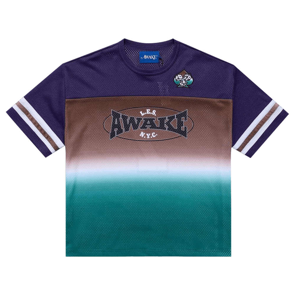Buy Awake NY Mesh Football Jersey 'Brown/Multicolor' - AWK FW24