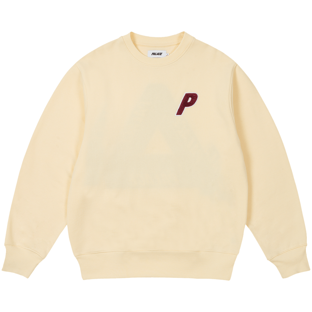 Palace Chenille Tri-Ferg Crew Navy Men's - FW24 - US