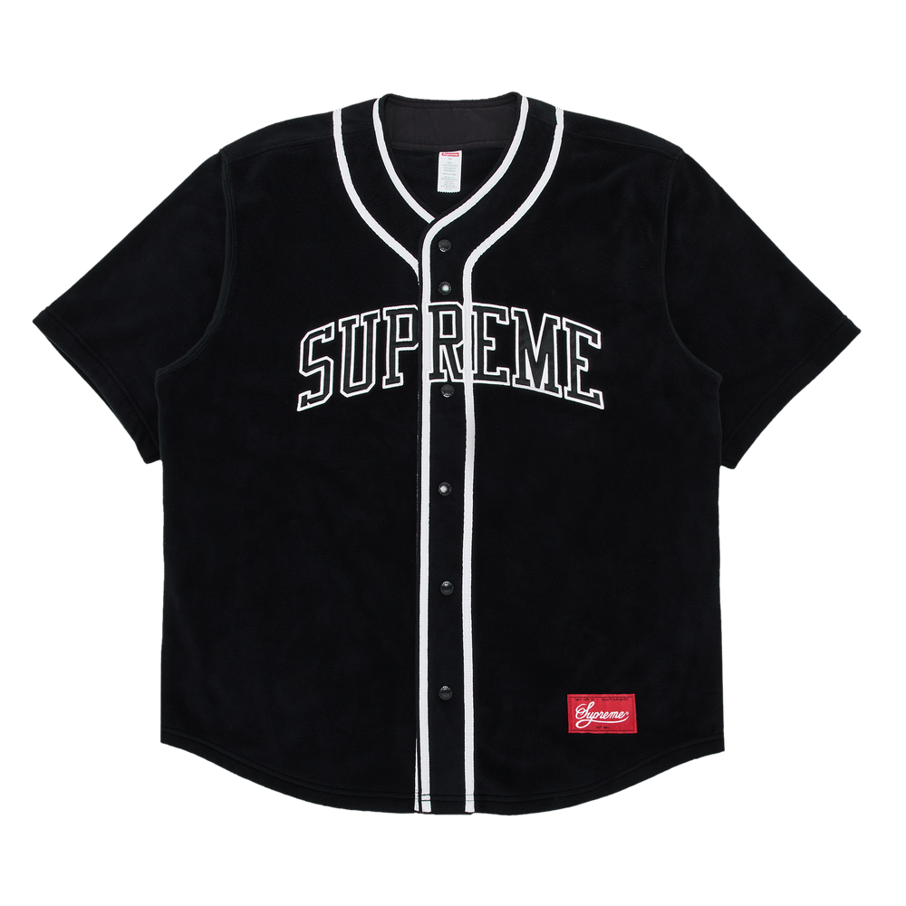 Buy Supreme Polartec Baseball Jersey 'Black' - FW24KN7 BLACK | GOAT