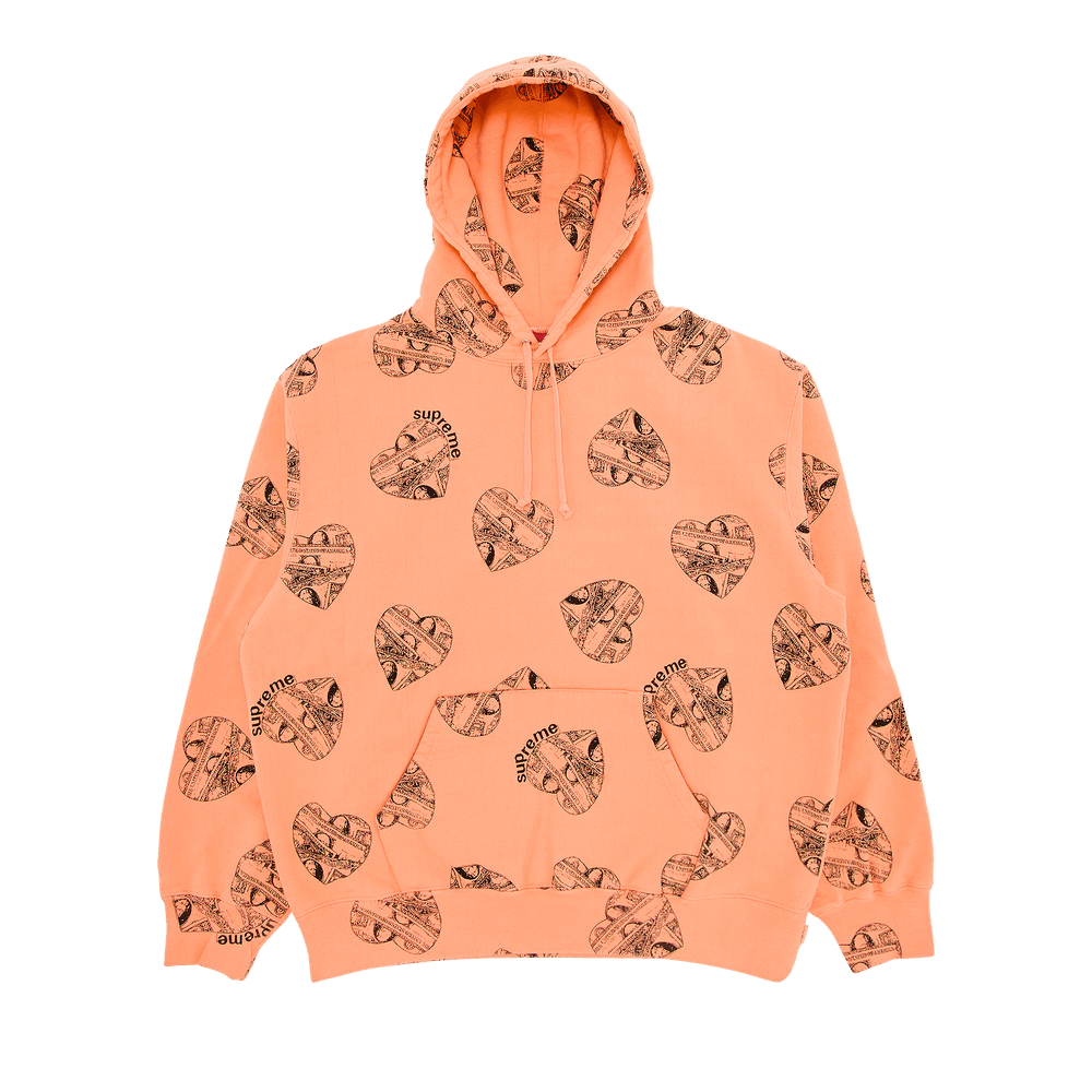 Buy Supreme Love Cash Hooded Sweatshirt 'Peach' - FW24SW74 PEACH