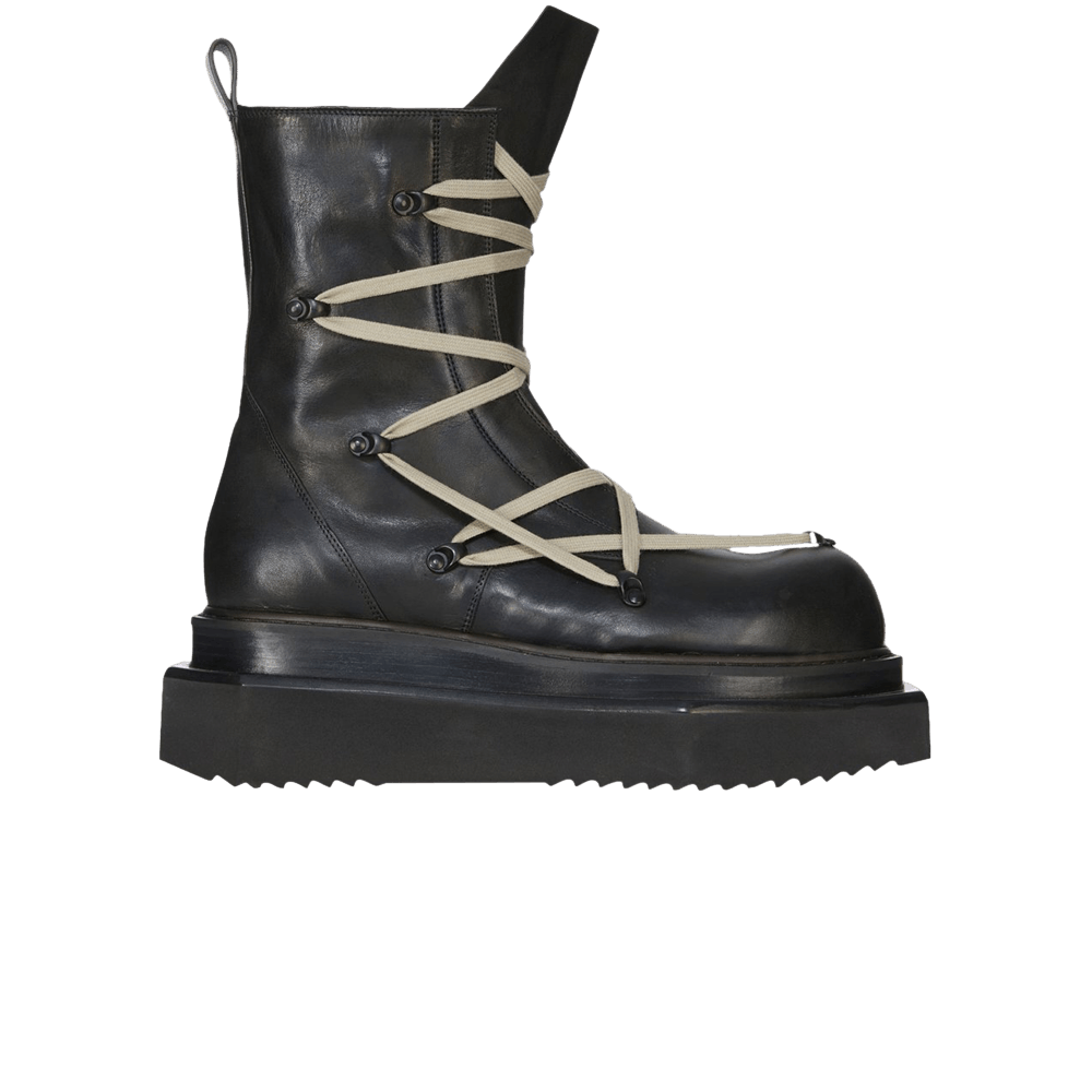 Size 10.0 Rick Owens Porterville Pentalaced Turbo Cyclops 'Black Pearl'