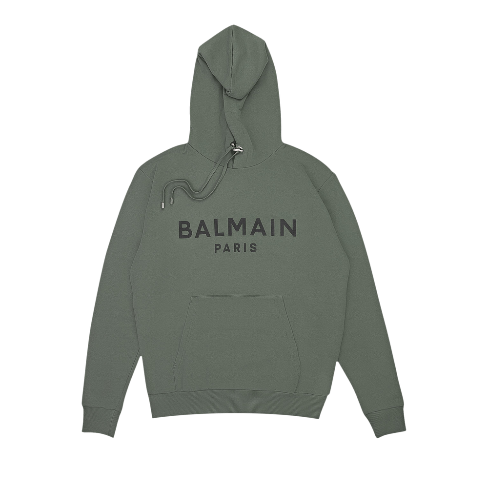 BALMAIN PARIS パーカー グリーン ARCHIVE Buy Balmain Logo Printed