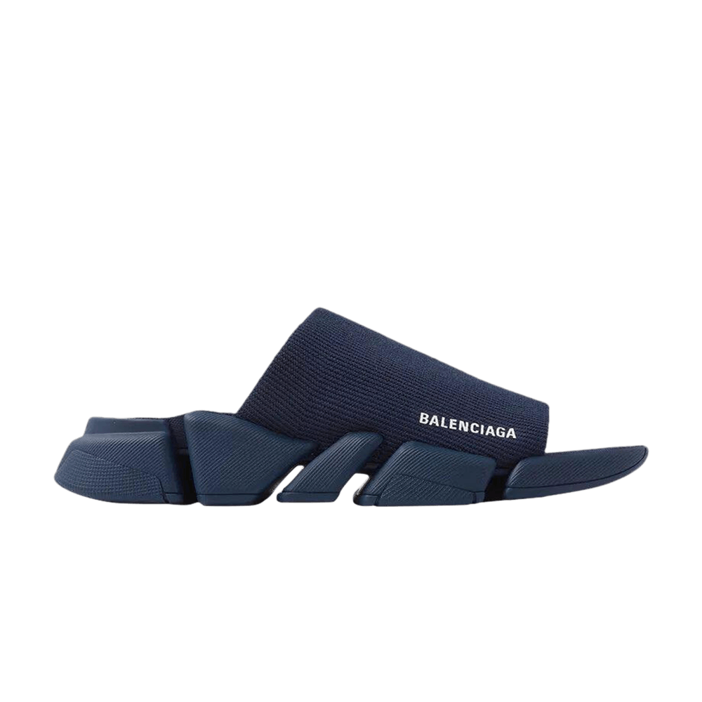 Balenciaga Speed 2.0 Slide Sandal 'navy'