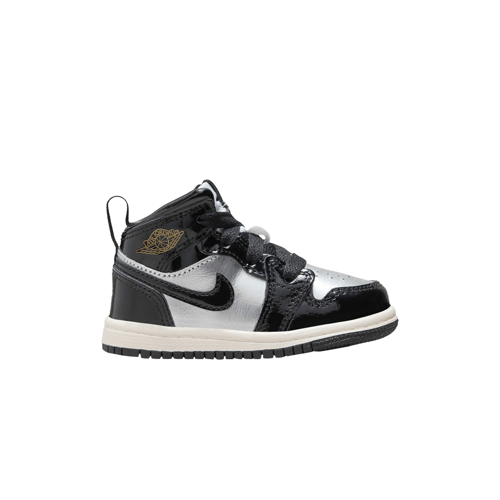 Air Jordan 1 Mid SE Td Black Metallic Silver