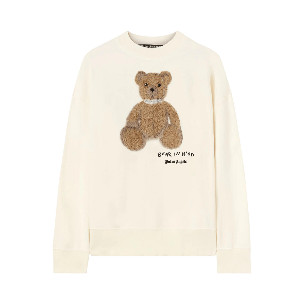 Buy Palm Angels Bear In Mind Crew 'Off White/Brown