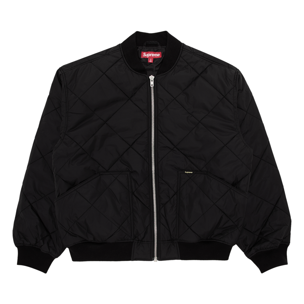 Buy Supreme AOI Quilted Work Jacket 'Black' - FW24J110 BLACK | GOAT