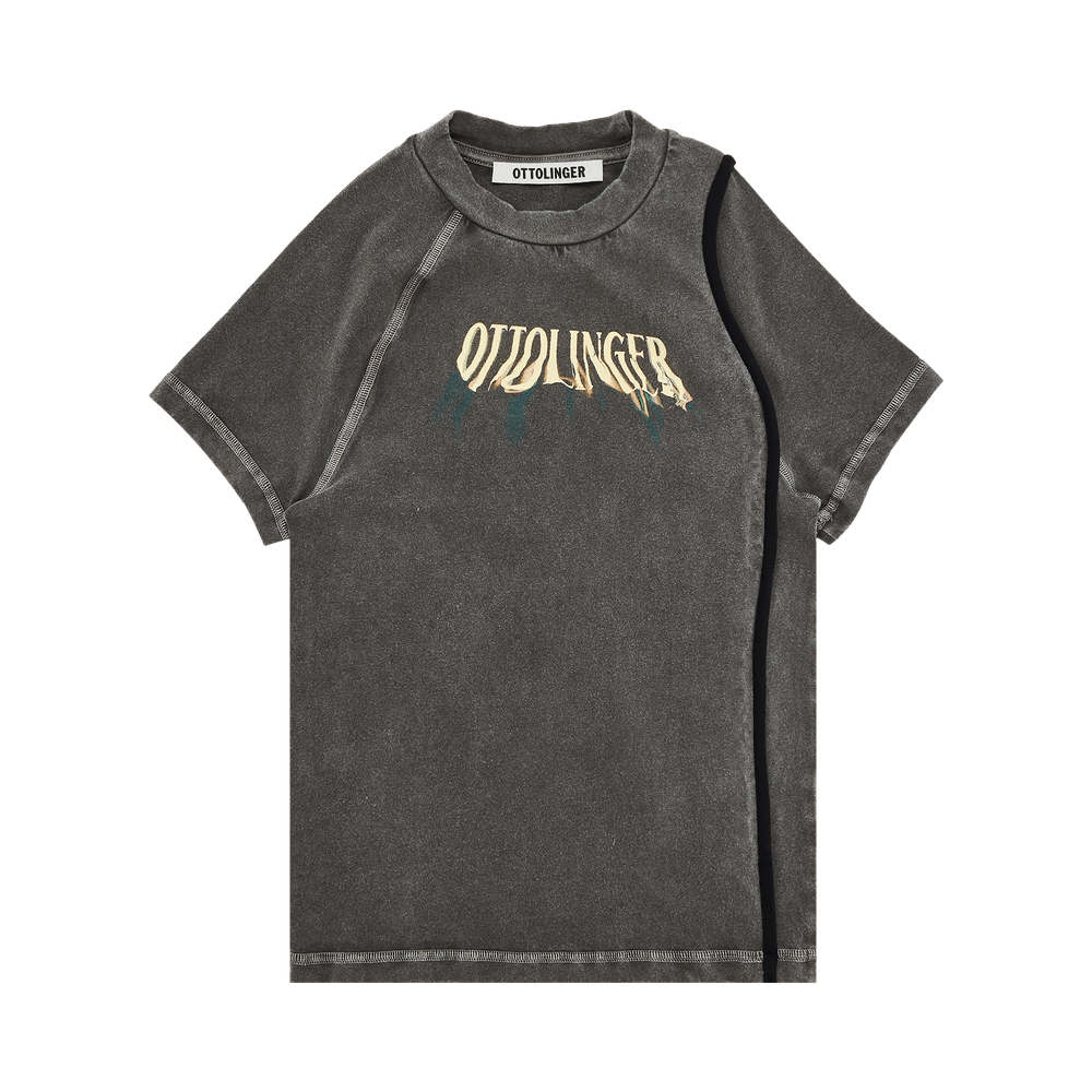 Buy Ottolinger Deconstructed Fitted T-Shirt 'Grey' - 2215013511