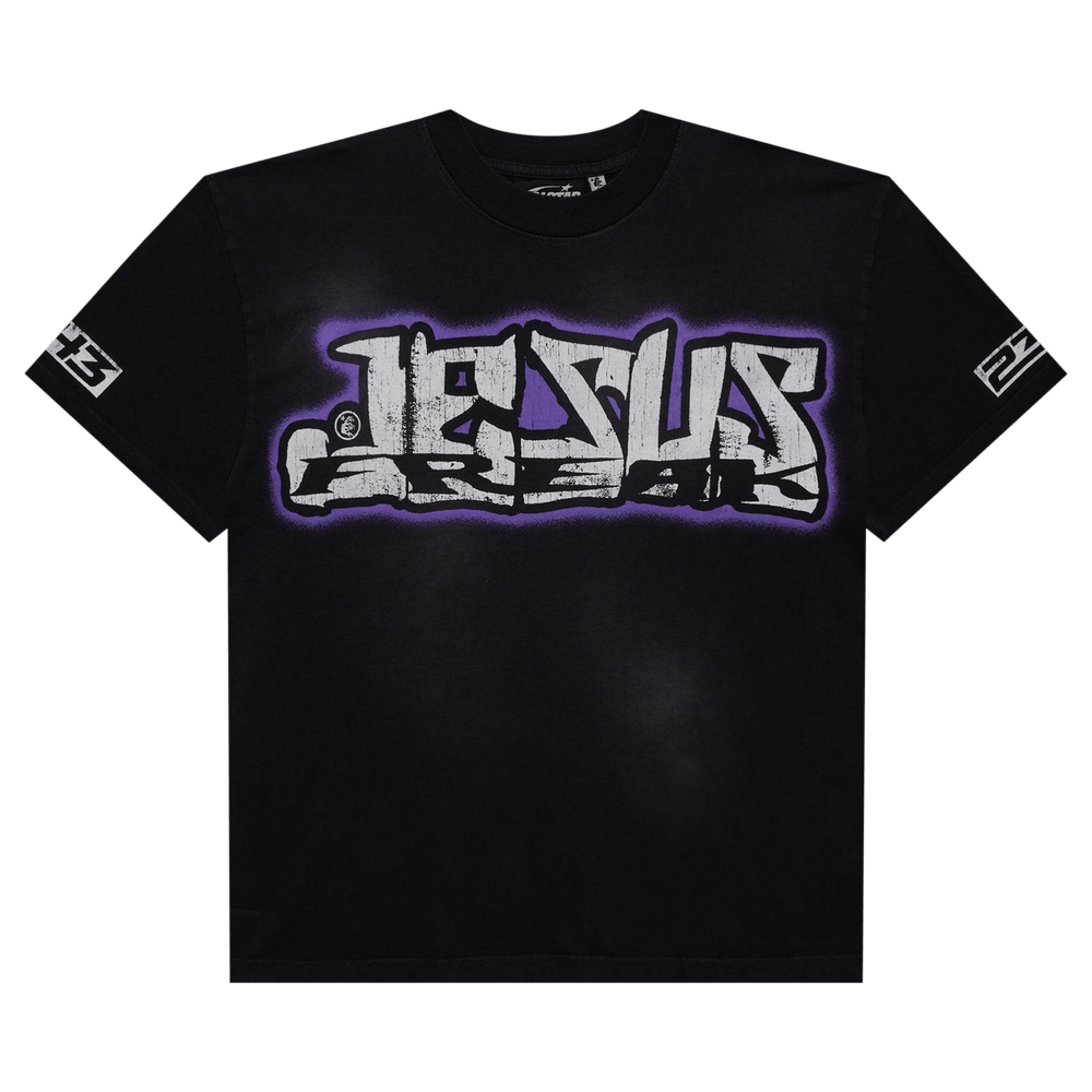 Buy Hellstar Jesus Freak T-Shirt 'Black' - HSH2TE03 BLAC | GOAT