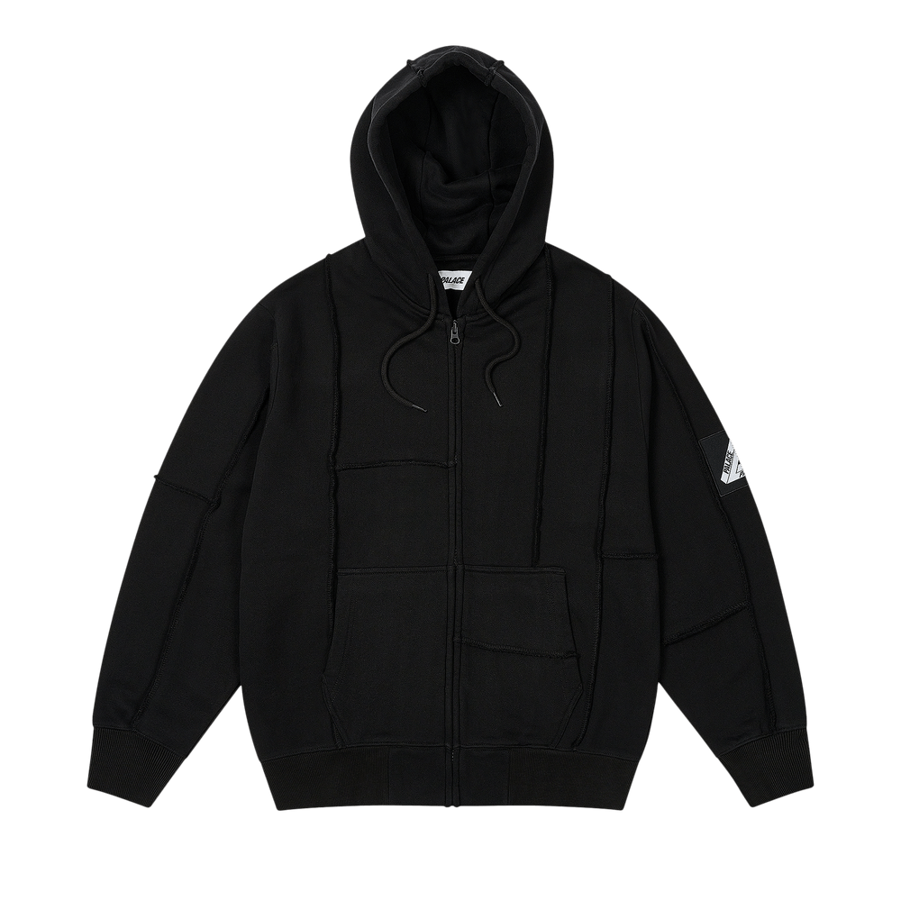 Buy Palace Patch Me Up Zip Hood 'Black' - P27CS115 | GOAT