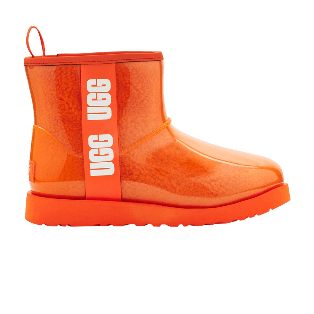 Ugg Classic Clear Mini Ii Boot Kids Orange Soda