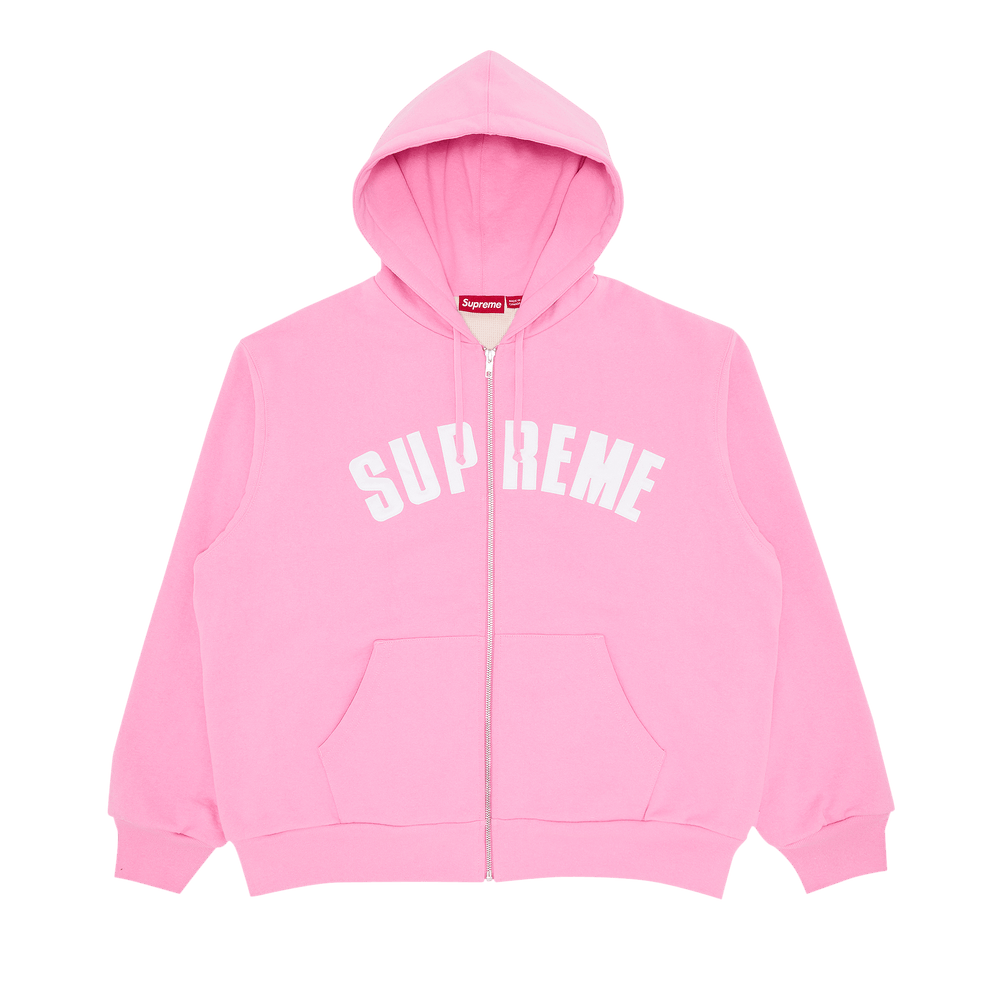 Size xl Supreme Arc Thermal Zip Up Hooded Sweatshirt 'Pink'