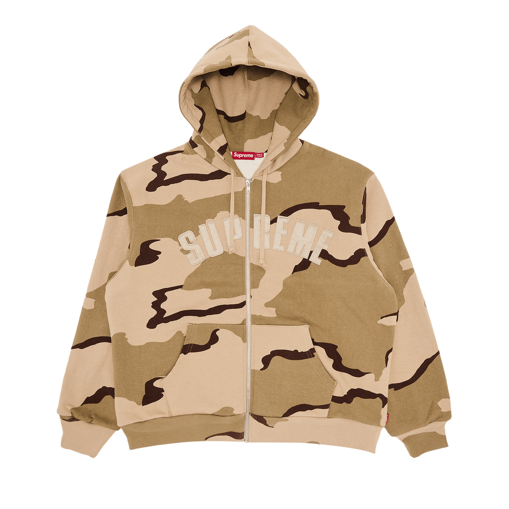 Size xl Supreme Arc Thermal Zip Up Hooded Sweatshirt 'Desert Camo'