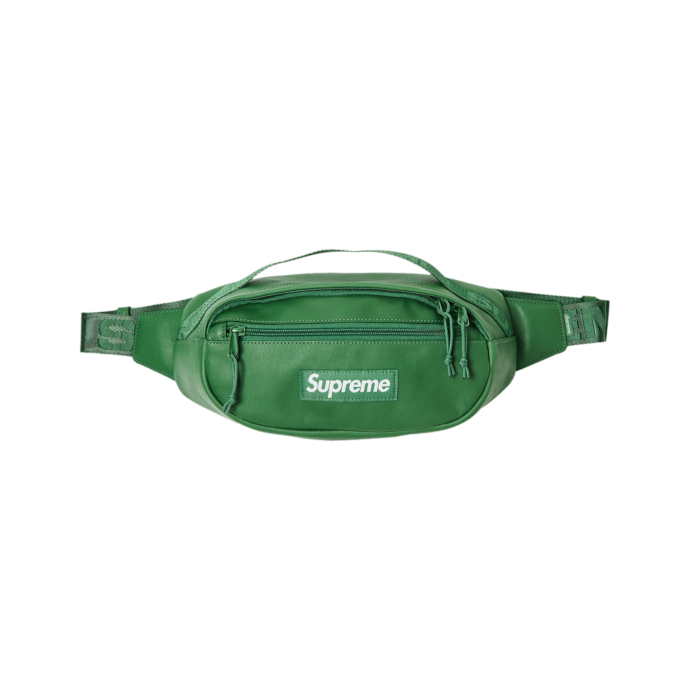 Buy Supreme Leather Waist Bag 'Green' - FW24B43 GREEN | GOAT