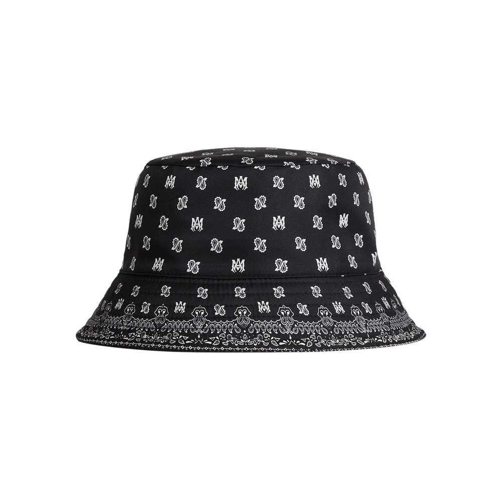 Buy Amiri MA Paisley Bucket Hat 'Black' - AMHABY1005 001 BLAC | GOAT