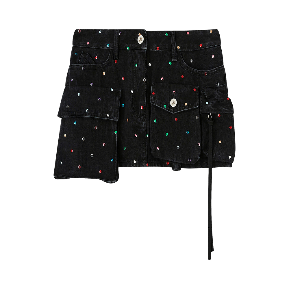 ミニスカート THE ATTICO Women Skirts 247WCS136 D075S 100 Black Buy The Attico Fay Mini Skirt 'Black' - 247WCS136 D075S 100