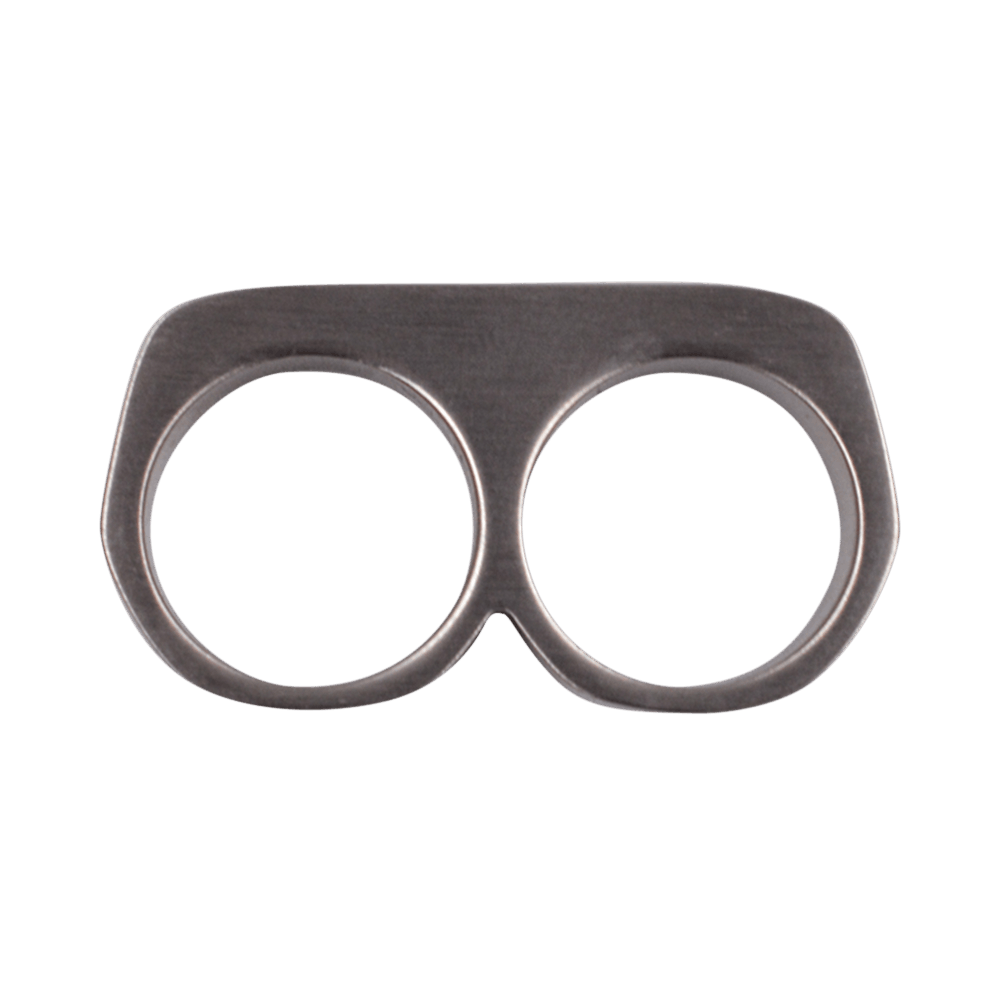 ダブルリング●RICK OWENS●RJ0000055 MMT RICK OWENS MEN DOUBLE GRILL RING PALLADIO SS24 | DOSHABURI