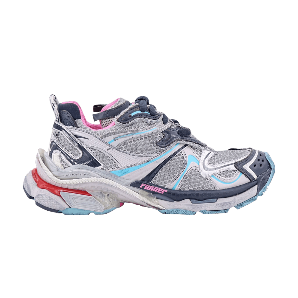 Size 10.0 Balenciaga Wmns Runner Sneaker 'Grey Blue Pink'