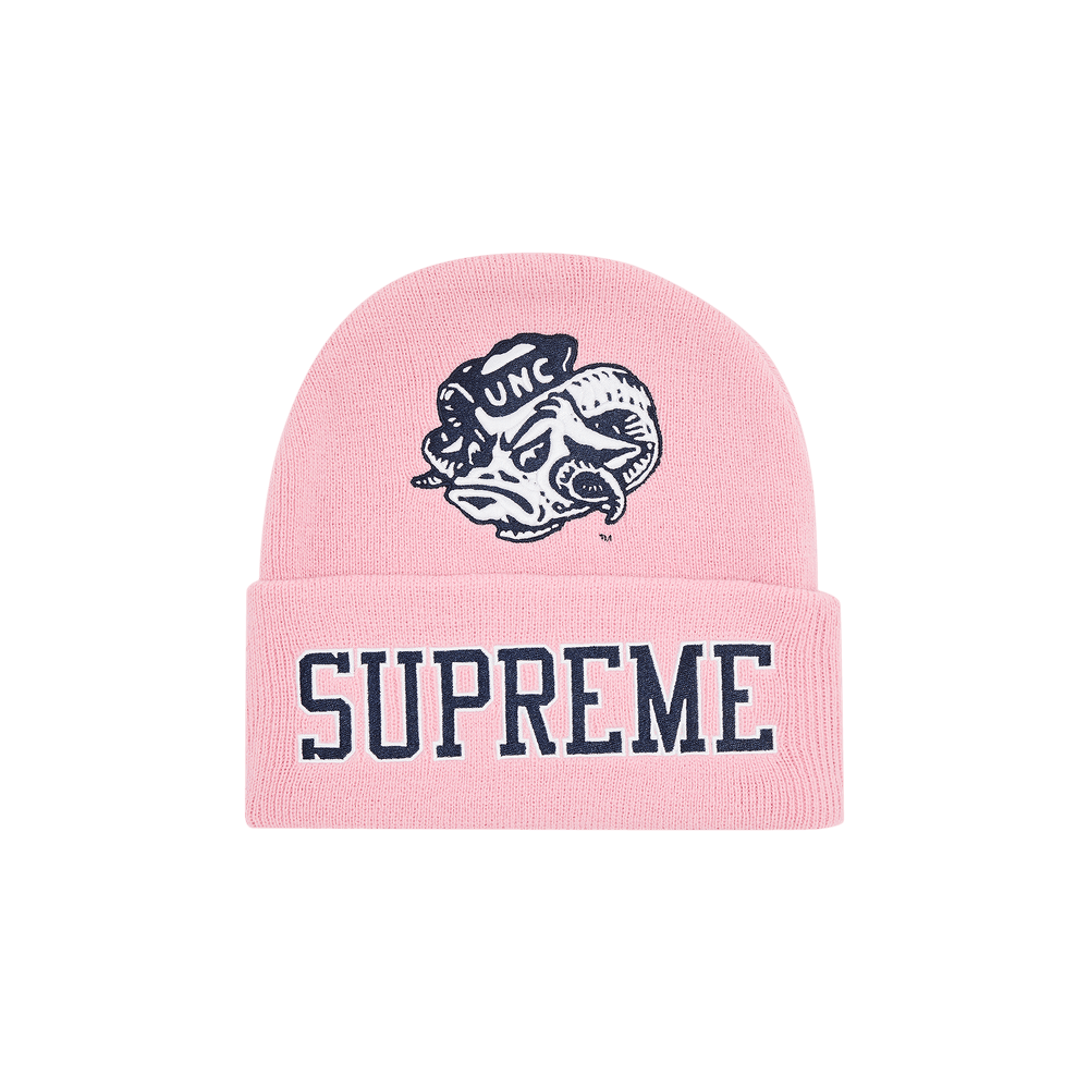 Buy Supreme x Mitchell & Ness NCAA Beanie 'Light Pink