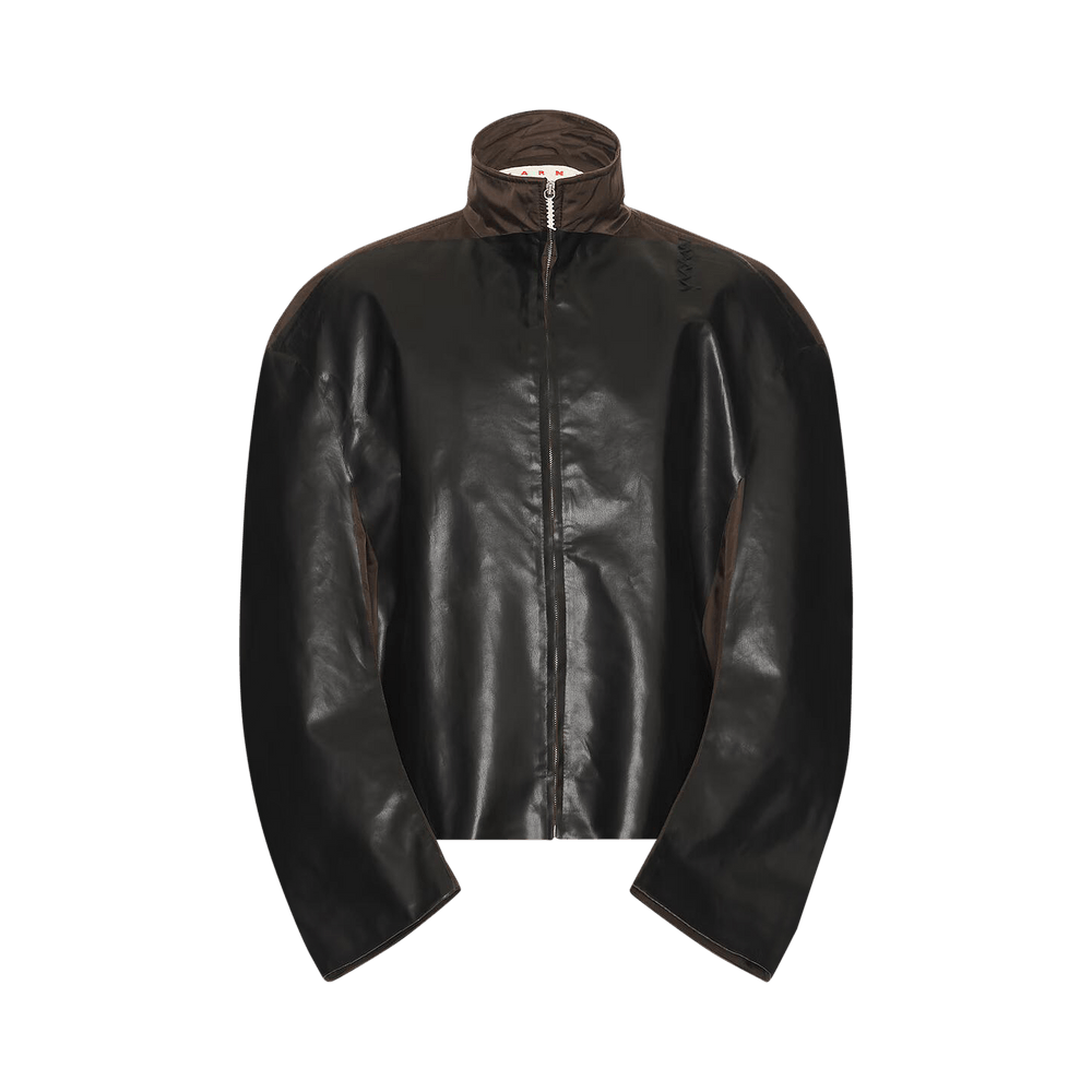 Buy Marni Nylon Twill Bonded Jacket 'Mocha/Black