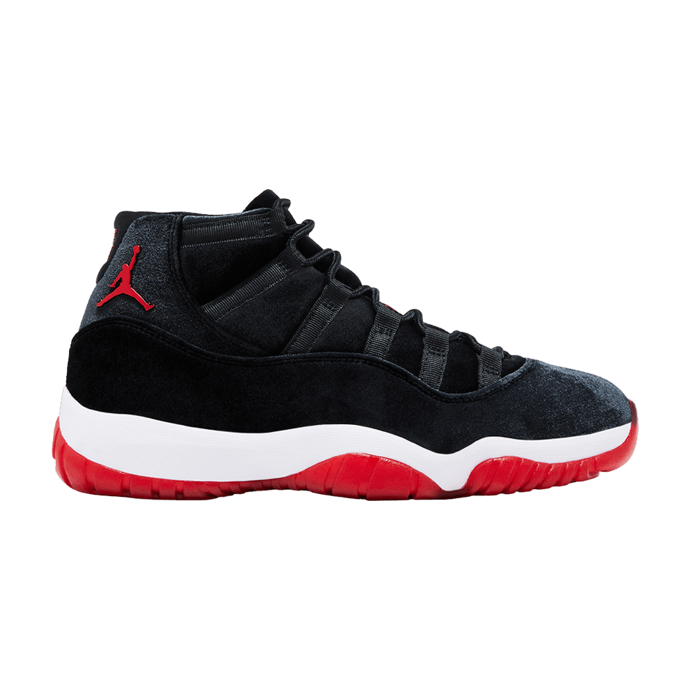 Retro 11 jordans red and black discount