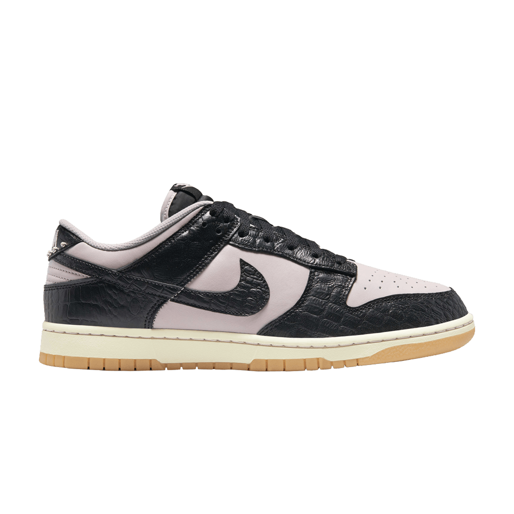 Size 10.5 Dunk Low 'Black Platinum Violet Croc'