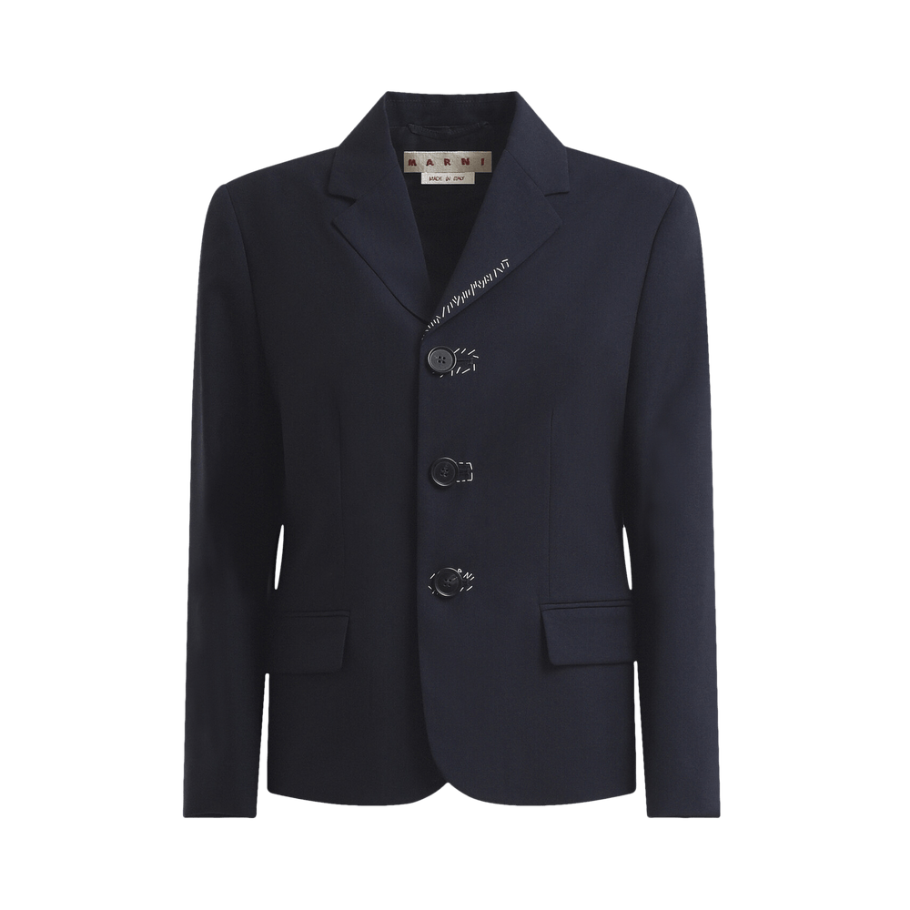 【20AW】MARNI｜WOOL DOUBLE-FACE ZIP BLOUSON Buy Marni Tropical Wool Jacket 'Blue' - GIMA0202MS TW839