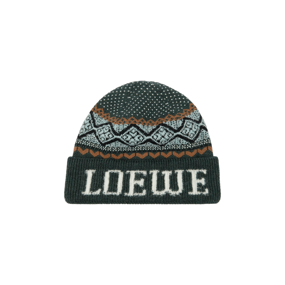 loewe ビーニー LOEWE ロエベ ニットキャップ BLURRED BEANIE ビーニー