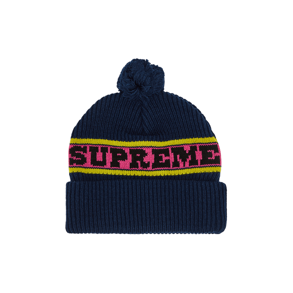 Buy Supreme Big Stripe Beanie 'Navy' - FW24BN40 NAVY | GOAT