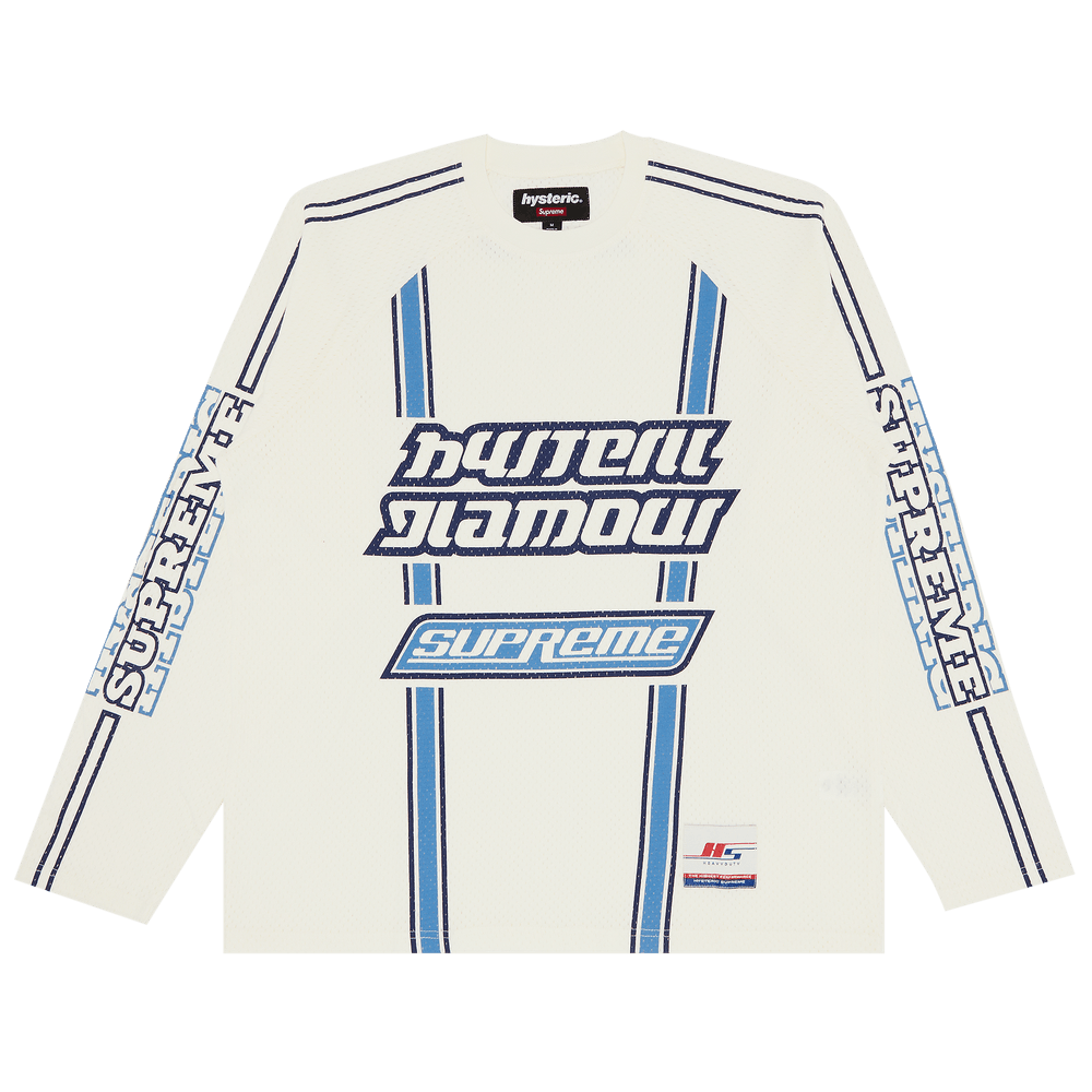 Buy Supreme x HYSTERIC GLAMOUR Mesh Long-Sleeve Top 'White' - FW24KN81  WHITE | GOAT