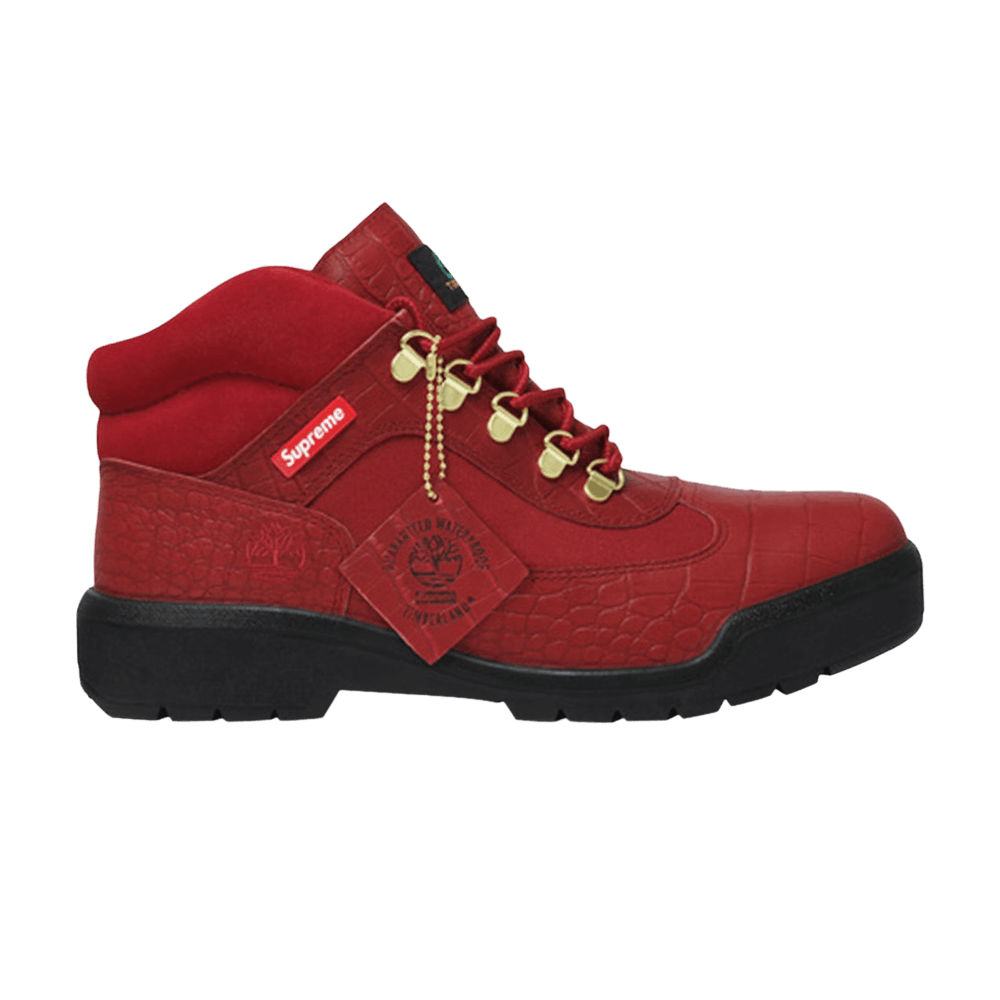 Buy Supreme x Timberland Field Boot 'Croc Pack - Red' - TB0A1I59