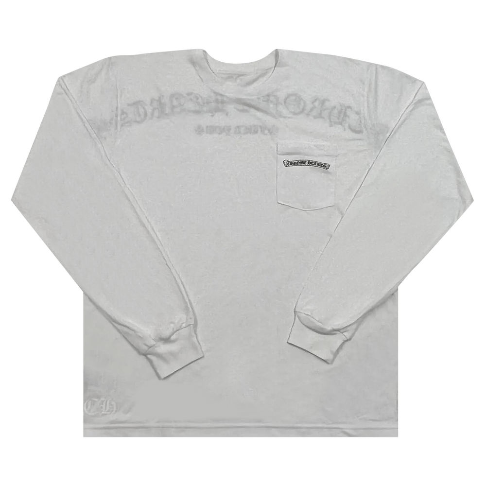 Buy Chrome Hearts Fuck You Logo Pocket Long-Sleeve 'White/Black