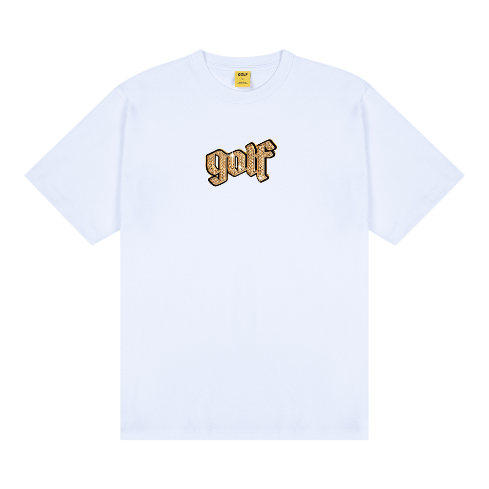 【ユニセックス】GOLF WANG/OLDE FLOODED ロゴTシャツ Buy GOLF WANG Olde Flooded Tee 'White' - FW24T1001WHIT | GOAT