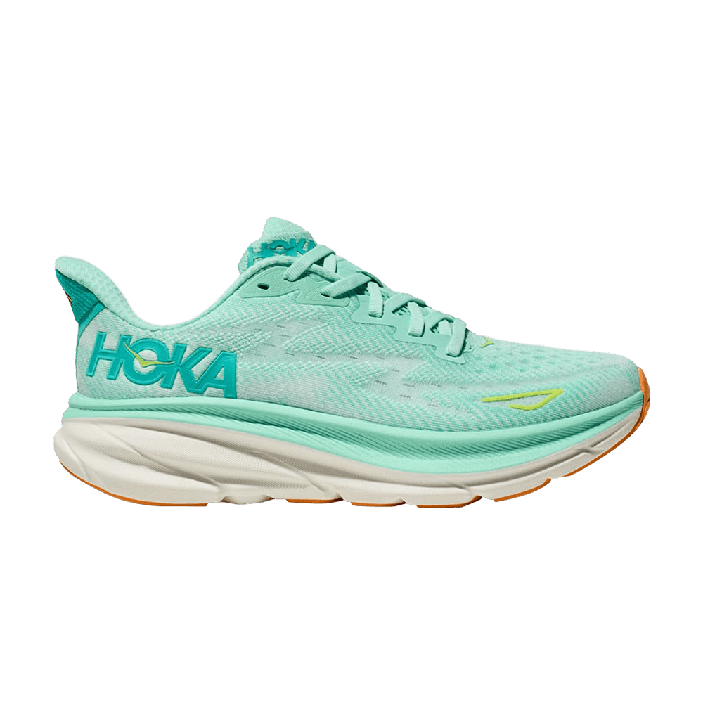 Hoka Wmns Clifton 9 Wide 'sea Foam Aqua Breeze'