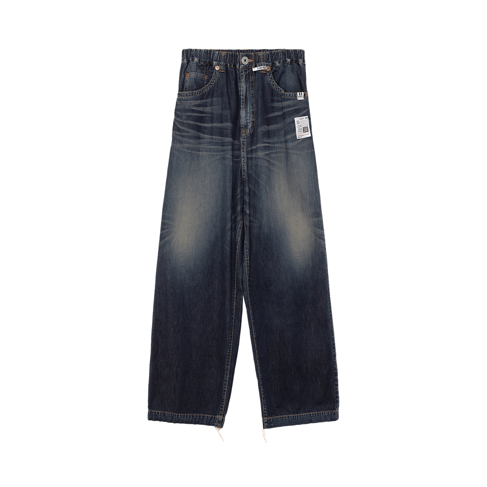 Buy Maison Mihara Yasuhiro Logo Patch Jeans 'Indigo