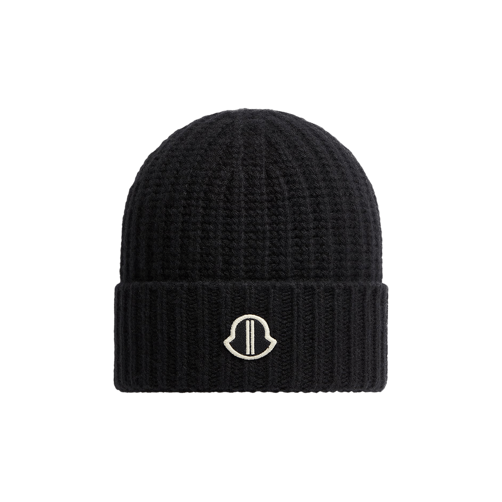 RICK OWENS ブラック ロールドビーニー Buy Moncler x Rick Owens Knit Beanie 'Black' - MU02D3B01 M4281 999