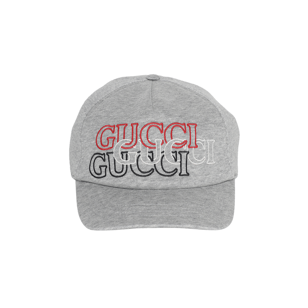 Buy Gucci Baseball Hat 'Melange Grey/Red/White' - 788548