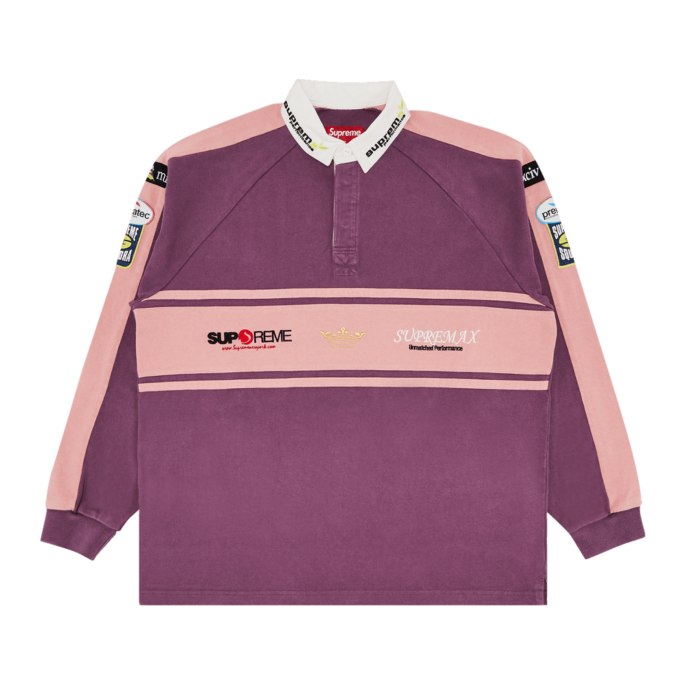 Buy Supreme Chest Stripe Rugby 'Purple' - FW24KN88 PURPLE | GOAT