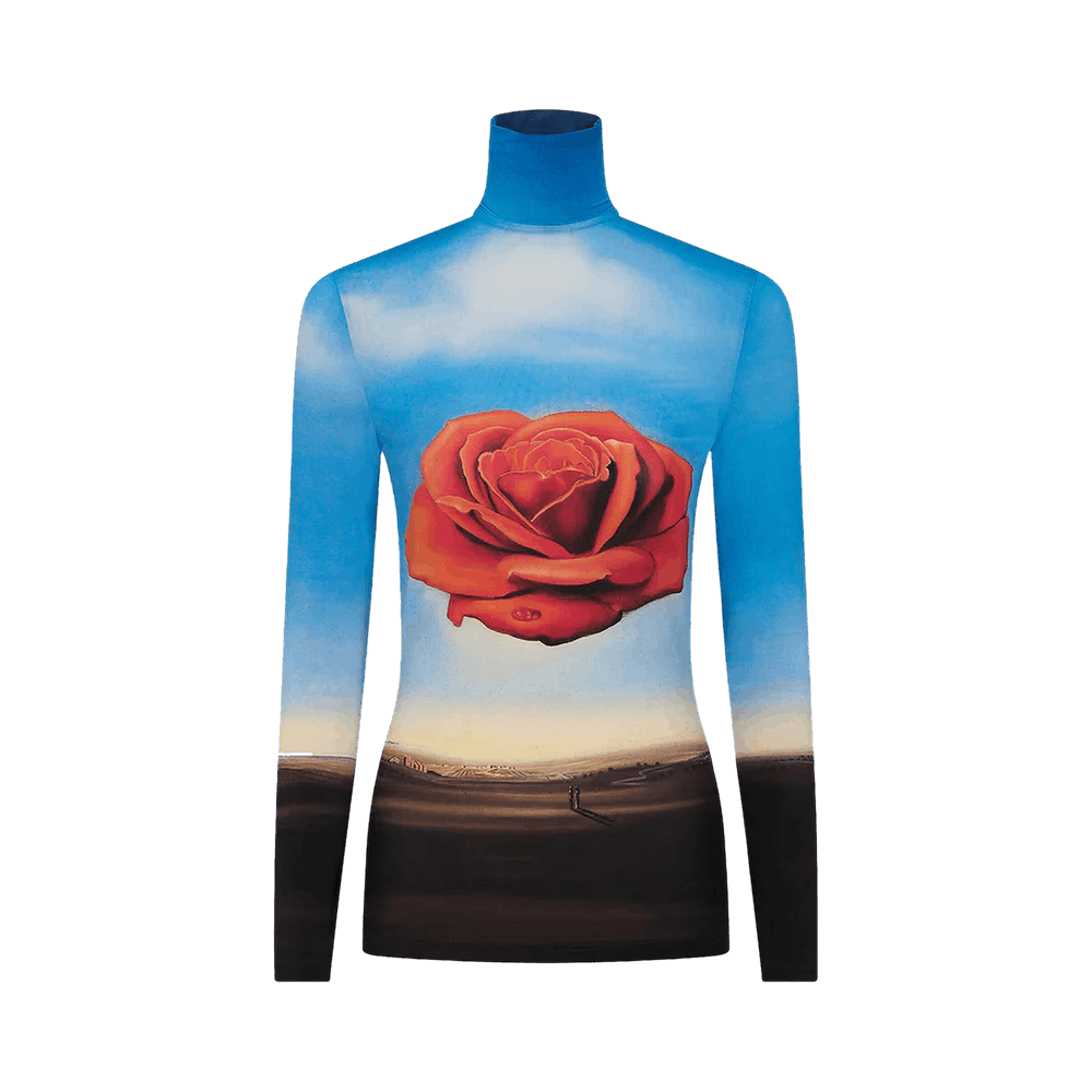 Buy Rabanne Rose Dali Turtleneck Top 'Multicolor