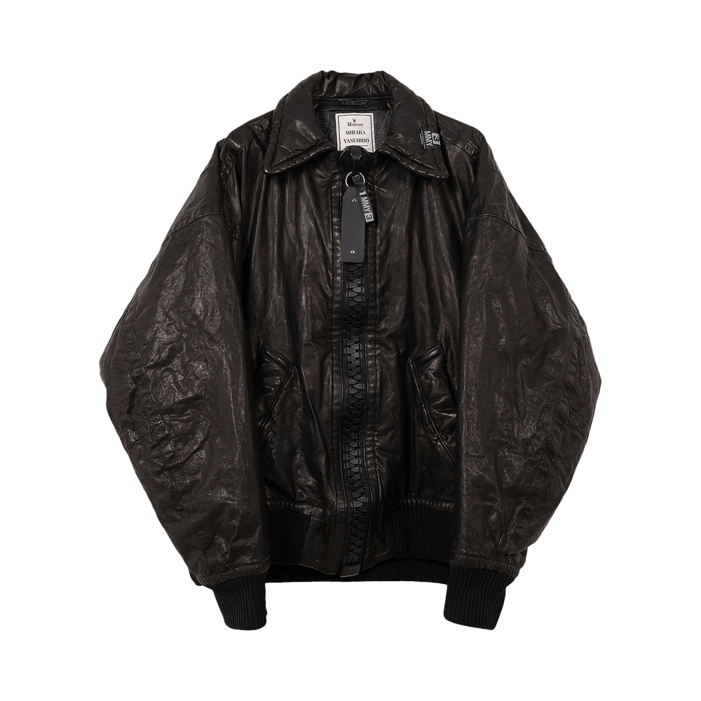 Buy Maison Mihara Yasuhiro Backlash Smooth Lesther Big Zip Blouson