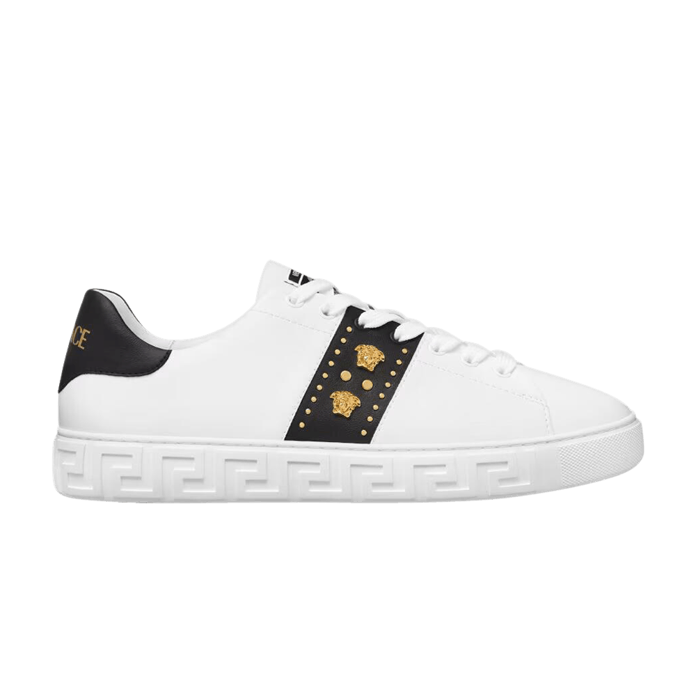 Buy Versace Greca Sneaker 'Studded Greek - White' - 1014460