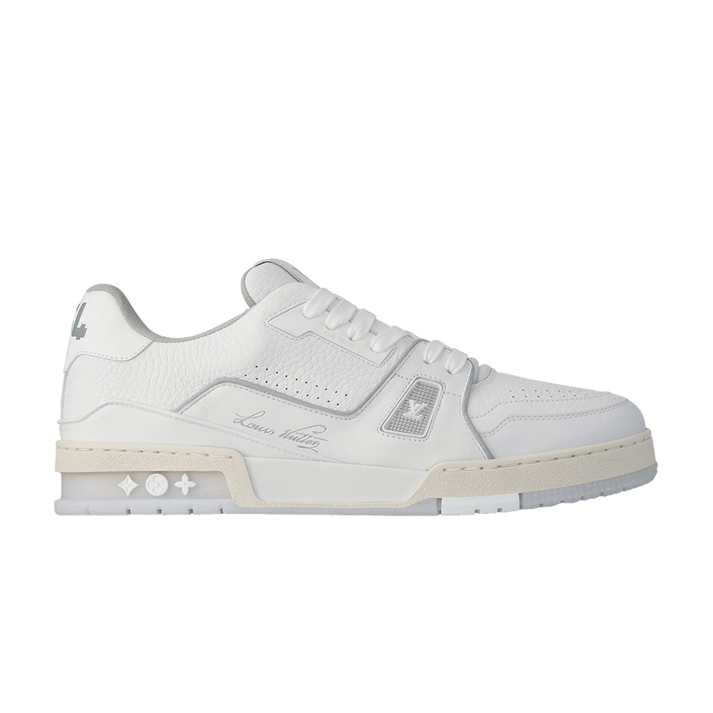 Buy Louis Vuitton Trainer 'White Silver Grey' - 1A8WAY | GOAT