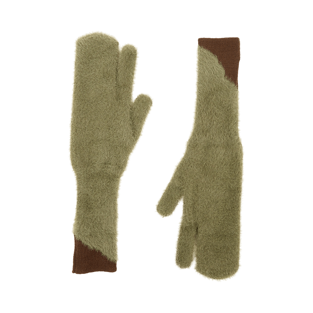 Buy MM6 Maison Margiela Wool Blend Gloves 'Moss' - S62TS0062 M13073 692 |  GOAT NL