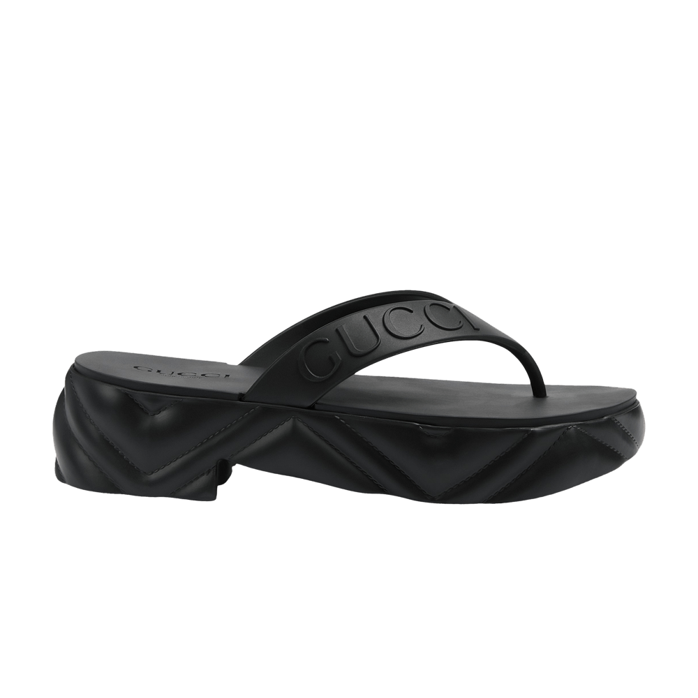 Gucci Thong Platform Sandal Black (Women's)