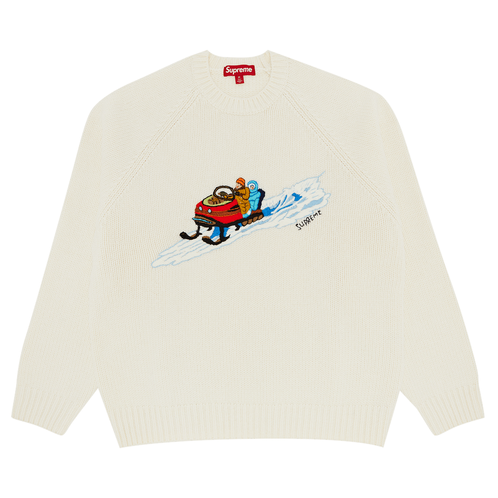 Buy Supreme Snowmobile Sweater 'Stone' - FW24SK18 STONE